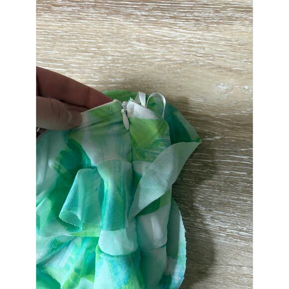 Billy J Zinnia Midi Dress Green Floral - Picture 6 of 8